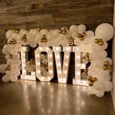 Gepersonaliseerde grootte 4 ft LED-lamp brieven voor bruiloft decoratie Mr en Mrs Marquee brieven