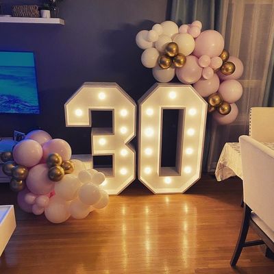 Roestvrij staal LED Marquee Liefdesbrieven voor bruiloft Decoratie lichten Perfecte toevoeging