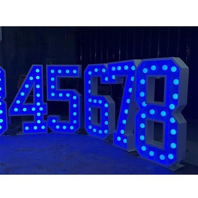 Op maat gemaakte grootte roestvrij staal LED-marquee letters voor outdoor trouwfeest display