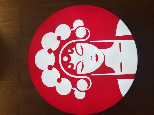 Gepersonaliseerde kleuren wand gemonteerd aluminium Slim Frame LED lichtdoos voor keten winkels verkoop