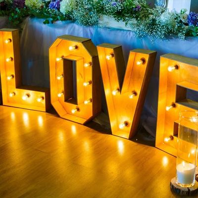 28 C Custom Light Marquee Sign LED Table Marquee Letters Liefdesbruiloft Nummers Lamp