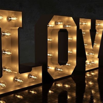 28 C Custom Light Marquee Sign LED Table Marquee Letters Liefdesbruiloft Nummers Lamp