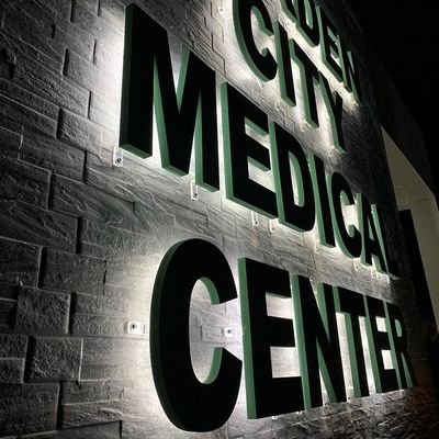 LED-modules verlichten custom letters en logo's van roestvrij staal