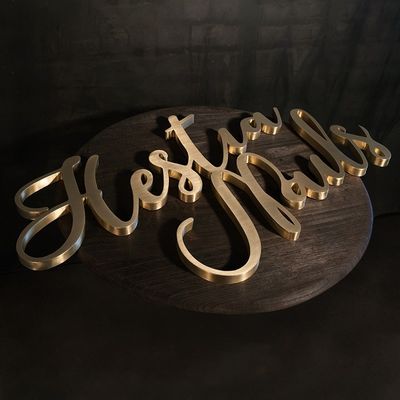 Metalen letter logo met anti-roest coating reclame aangepast kleur 30 C ontwerp