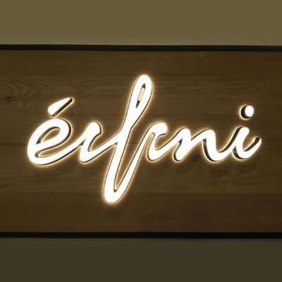 Buiten Custom 3D lichtend bord met verlichte acrylletters en LED-kunst bij 25C