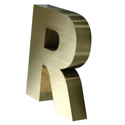 Vintage grote niet-verlichte 3D alfabet metalen letters tekens met 30 C werktijd