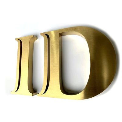 Vintage grote niet-verlichte 3D alfabet metalen letters tekens met 30 C werktijd
