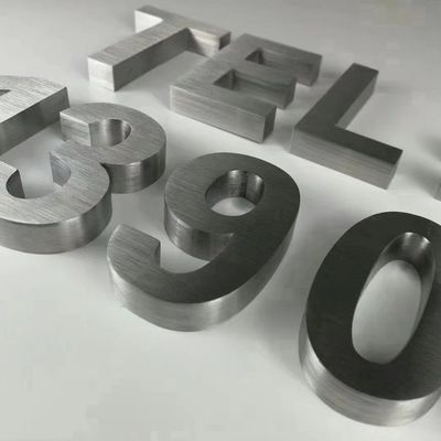 Vintage grote niet-verlichte 3D alfabet metalen letters tekens met 30 C werktijd