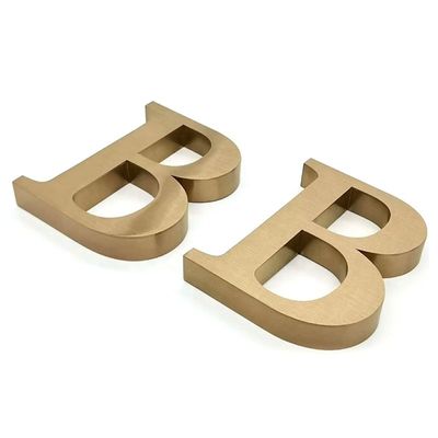 Vintage grote niet-verlichte 3D alfabet metalen letters tekens met 30 C werktijd