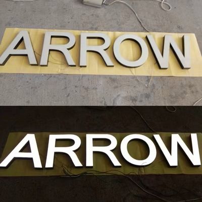 Acrylische reclame 3D Led Plastic Luminous Characters voor Frontlit Word Logo Sign