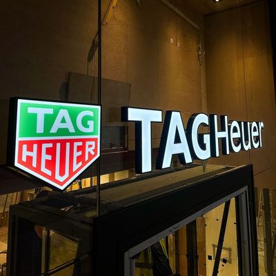 Custom 3d roestvrij staal interieur muur brief logo teken met lichtend effect display