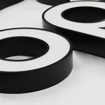 Gepersonaliseerde roestvrij staal binnenste muur brief logo teken voor reclame-display