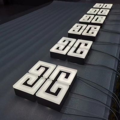 LED Acrylic Vervaardigd 3D Verlicht Winkel Front Dimensionale Letters