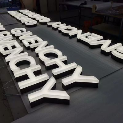 LED Acrylic Vervaardigd 3D Verlicht Winkel Front Dimensionale Letters