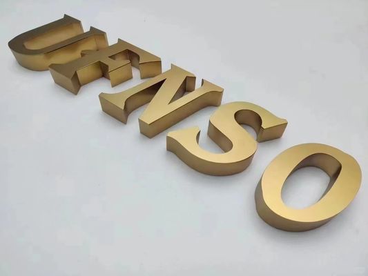 Goud Advertentie 3D LED Elektronische borden voor winkels Logo Lichtbord Display Promotie