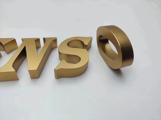 Goud Advertentie 3D LED Elektronische borden voor winkels Logo Lichtbord Display Promotie
