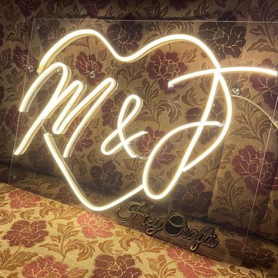 12V Custom Logo Wedding Acryl Neon Light Sign Ideaal voor kantoorversiering in winkels