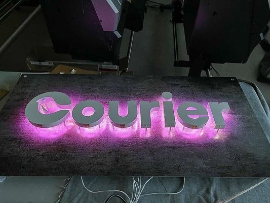 28C roestvrij staal alfabet letter Outdoor signage Led Metal Light Custom 3D logo teken