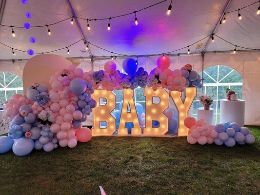 Gepersonaliseerd Marquee Light Up Letters Neon Sign voor je bruiloft Een match gemaakt in de hemel