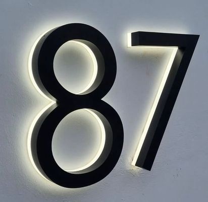 Buitenborden Custom 3d logo achtergrondverlicht lichtbord voor het bedrijfsleven verlichten reclame