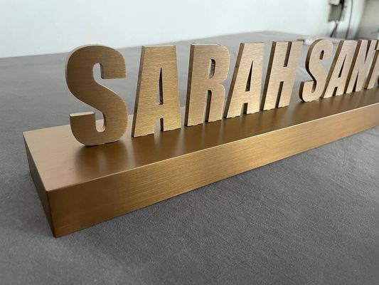 Veelzijdige 3D spiegel/zwarte wandletters van roestvrij staal voor reclame en bedrijfsleven