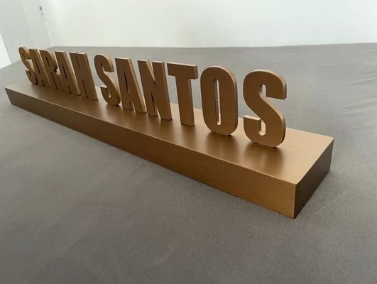 Veelzijdige 3D spiegel/zwarte wandletters van roestvrij staal voor reclame en bedrijfsleven