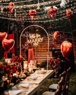 Roestvrij staal Wil je met me trouwen teken neon teken decoratie bruiloft marquee licht 4ft letters