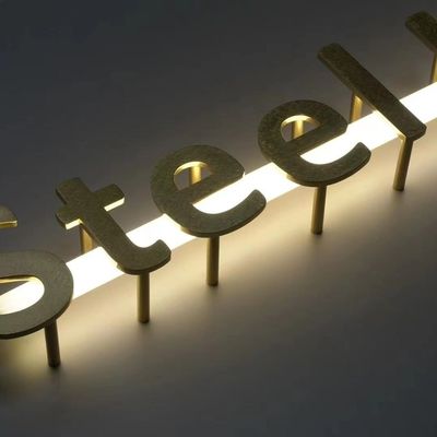 Buitengewoon gebouwd roestvrijstalen LED-borden voor kantoorreclame
