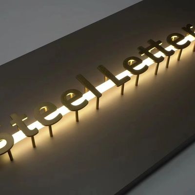Buitengewoon gebouwd roestvrijstalen LED-borden voor kantoorreclame