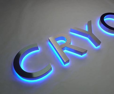 Custom Metal Outdoor verlichte 3D-borden met professionele achtergrondverlichting Led Letter Sign