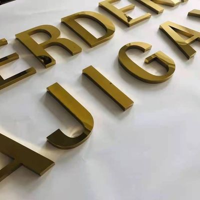 Aanpasbare roestvrijstalen LED-borden voor A-Z en nummer alfabet