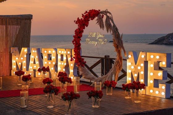 5000 uur werken Levenslang Marquee licht brieven op Wil je met me trouwen Neon bord trouwfeest bord