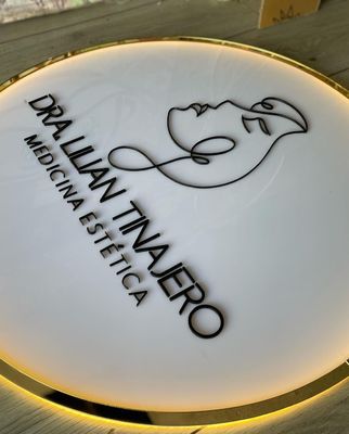Aanpasbare roestvrijstalen LED-borden voor A-Z en nummer alfabet