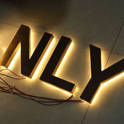 Sneeuw 3D Titanium Goud Letters Teken voor zaken Letters Metalicas Scholen Reclame