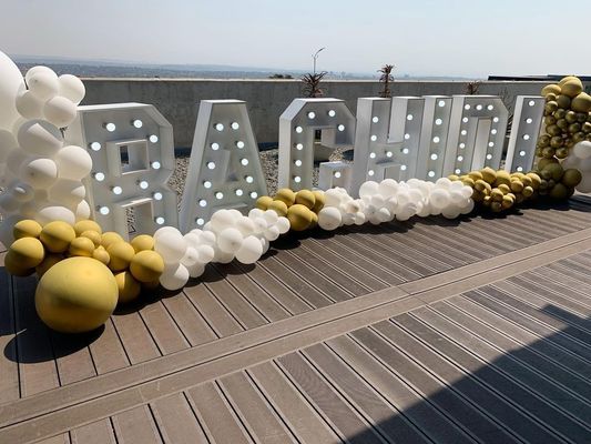 Inlaatspanning 12 V Led Marquee Letters 3ft 4ft 5ft Grote getallen Reuzen Licht Up Letters