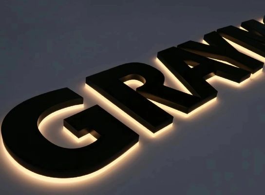 Gepersonaliseerde grootte achtergrond letters voor kantoor muur LED teken Logo Indoor Business teken
