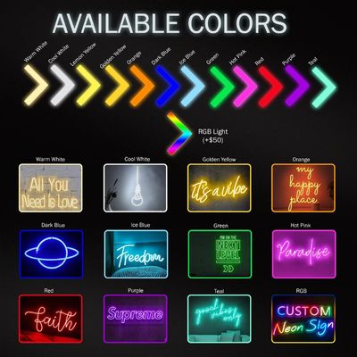 Neon licht huwelijksbord Business logo voor aangepaste hangbord optie