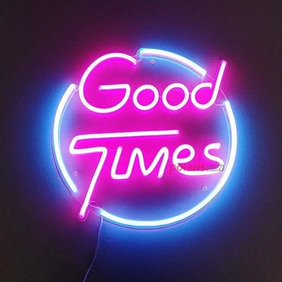 Business Advertising Board Neon Light Custom Logo Sign Good Times Drop Shipping Bruiloft