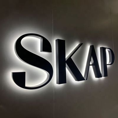 Sneeuw buitenborden Roestvrij staal 3D-bord met aangepaste metalen LED-lichtwandletters