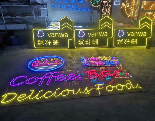 Shop Decor Moet hebben Indoor Decor Neon Tafelbordteken met helder neonlicht