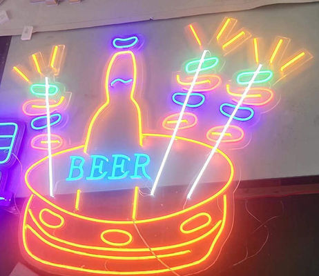 Shop Decor Moet hebben Indoor Decor Neon Tafelbordteken met helder neonlicht