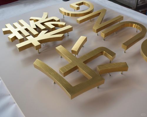 Buiten 3D LED billboard en display board roestvrij metaal achtergrondlicht Lichte letters