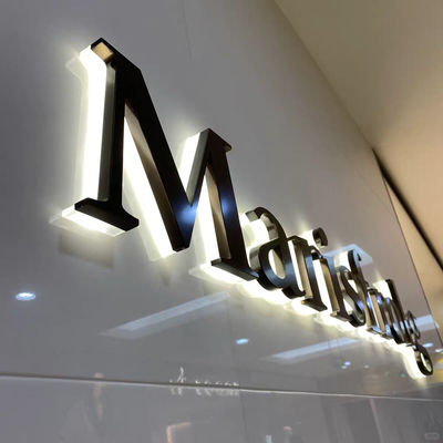 Gepersonaliseerd Led Letter Signage 3D Metalen Roestvrij Staal Winkel Front Sign Business Logo Channel Letter