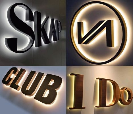 Gepersonaliseerde brievenborden Acrylisch Hotel Indoor Sign And Led Outdoor 3D Signage Voor Ziekenhuizen