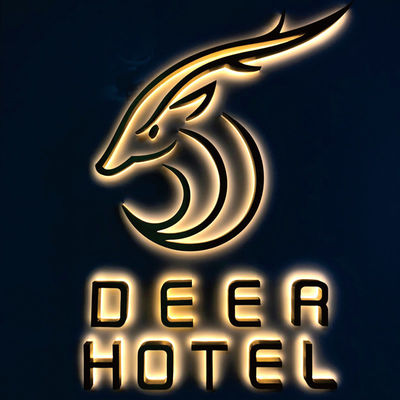 Gepersonaliseerde brievenborden Acrylisch Hotel Indoor Sign And Led Outdoor 3D Signage Voor Ziekenhuizen
