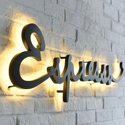 12V LED strips Custom Metal Business Advertentie Signage voor kantoor Muur Letters Logo