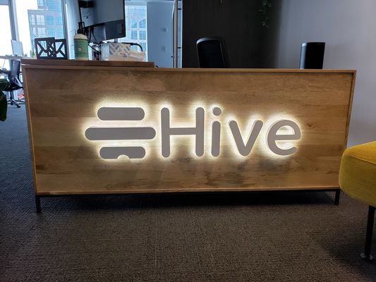 12V LED strips Custom Metal Business Advertentie Signage voor kantoor Muur Letters Logo