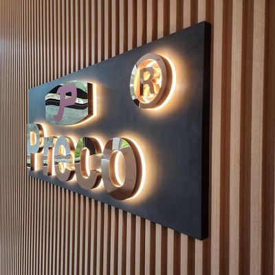 Sneeuw Moderne Eenvoud 3D LED verlicht briefbord voor busstations stroomtoevoer adapter