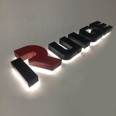 304 roestvrij staal 3D metalen achtergrondverlichting Huis Hotel Doornummer Schild Verlichting Schild