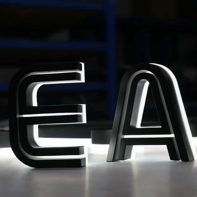 12V Inlaatspanning Achtergrondverlichting Reclame Metalen kanaal brieftekening voor sneeuw Signaalwoord